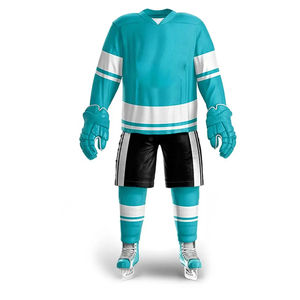 Fabricant pakistanais d'uniformes de hockey sur glace surdimensionnés pour adultes, ensembles 100% polyester, séchage rapide, vêtements de sport personnalisables - Product Image 5