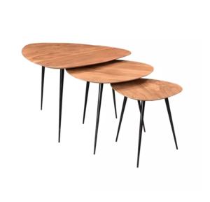 โต๊ะข้างเตียงโต๊ะโซฟาชุดโต๊ะวางกาแฟ3ชิ้นเฟอร์นิเจอร์ดีไซน์ทันสมัยล่าสุด - Product Image 4