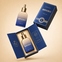 Flacon compte-gouttes en verre givré de luxe, vide, 30 ml (1 oz), pour cosmétiques, huiles essentielles et sérums, idéal pour les soins de la peau.