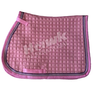 เบาะรองนั่งลายควิลท์สีชมพูทนทานปรับแต่งขนาดสีได้ทำจากวัสดุที่เป็นมิตรกับสิ่งแวดล้อมสำหรับขี่ม้าแข่งม้า - Product Image 1