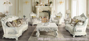 Ensemble de canapé sculpté de Style Rococo doré, canapé de salon en bois de teck de Style italien, ensemble de canapé de 5 places de Style victorien doré - Product Image 5