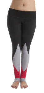 Legging de Yoga de algodón orgánico para adultos, equipo de ejercicio femenino de tres patas con banda de cintura ancha y correa para el pie, patrón sólido - Product Image 4