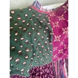 Vestido Kaftán Otoño Bosque, Elegante y Casual para Mujer, Largo hasta el Suelo o hasta la Rodilla, Transpirable, Cintura Elástica, para Ocio, Talla XL - Product Image 3