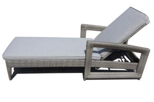 เตียงอาบแดดหวายเทียม PRSB-022 รุ่นโมเดิร์น สำหรับอพาร์ทเมนต์ โรงแรม วิลล่า ห้องนอน ห้องนั่งเล่น สวนสาธารณะ และอื่นๆ - Product Image 2