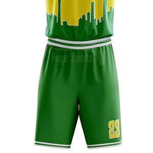 Nouveau style, meilleure qualité, logo personnalisé, impression par sublimation, respirant, ensembles de maillots de basket sans manches, 100% polyester, pour hommes, bas de gamme - Product Image 6