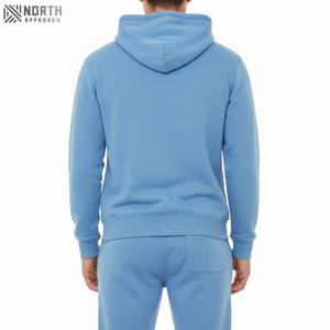 ชุดเซ็ตเสื้อฮู้ดดี้และกางเกงสเวตแพนท์ทรงบาน พิมพ์ลายสกรีน 450 แกรม ลุคย้อนยุคฟอกสีซีดจาง สไตล์ดิสเทรส สำหรับผู้ชาย ชุดลำลองสุดหรู - Product Image 2