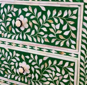 Cómoda Moderna con Incrustaciones de Hueso, Cajonera Elegante, Colección de Muebles para Dormitorio, Hotel o Apartamento, Uso en Cocina - Product Image 3