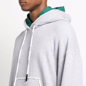 Sweat à capuche pour hommes fabriqué en usine avec logo personnalisé brodé Nouvelle arrivée basique coton mélangé bonne qualité pas cher prix - Product Image 5