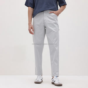 Nardon Apparel <b>Men</b> Casual Lightweight Breathable Canvas <b>Joggers</b> Mid Active Pants Zipper Pockets Quick Dry Plain Dyed Athletic - Product Image 5