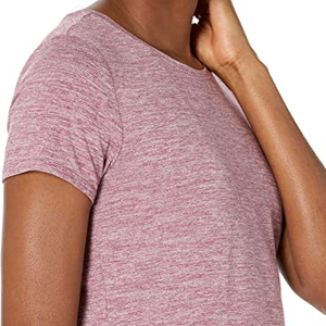 T-shirt à col rond à manches courtes Tech Stretch pour femmes de nouveau design, t-shirts pour femmes de grande taille. Chemises de gym sur mesure - Product Image 1