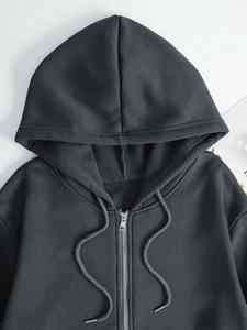 Women's Long Sleeve Zip-Up <b>Fleece</b> Hoodie <b>Jacket</b> Casual Fit for Winter & Autumn Daily Streetwear Style - Product Image 4