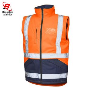 เสื้อแจ็คเก็ตกันหนาวแบบ2โทนสี Hi VIS ความปลอดภัยความปลอดภัยความปลอดภัยสูง - Product Image 1