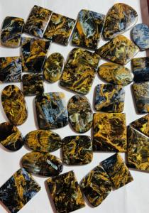 Cabochon de Pieterite naturelle de haute qualité, pierre précieuse en vrac, multi-feu, pour la fabrication de bijoux, prix de gros. - Product Image 4