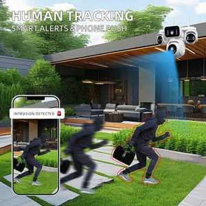 מצלמת כיפה Honeyguard True Four-eye Full-color CMOS <span class=keywords><strong>2MP</strong></span> עם תאורה כפולה, ראייה מלאה 360 פנורמית, IP66, ללא תקלות תנועה, 4G, ראיית לילה - Product Image 4