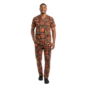 Mens <b>Scrub</b> <b>Set</b> For Medical Staff Breathable Fabric Top And Bottom Hospital Uniform OEM ODM Export Quality - Product Image 5