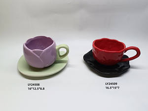 Tazas de Café Gruesas Hechas a Mano con Forma Irregular, Taza de Cerámica para Té con Leche, Estilo Coreano, Taza de Desayuno para Avena, Vajilla - Product Image 3