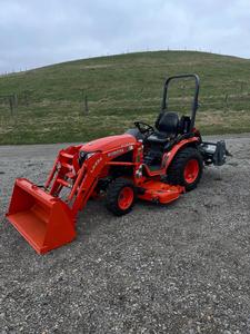 2019 Kubota L2501 Compact Tractor 25HP Diesel Engine Agricultural Farm Tractor With Front Loader And Mower For Sale - Product Image 3