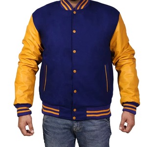 Veste universitaire en laine chaude d'hiver pour homme, de qualité supérieure, décontractée, col montant, logo personnalisable, faible MOQ, prix bas - Product Image 2