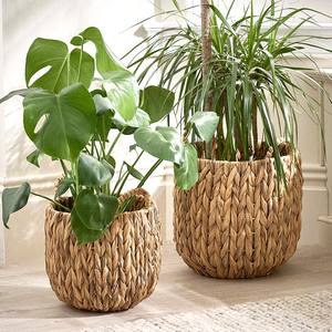 Planteur en jacinthe d'eau naturelle, pot de plante de qualité supérieure, panier de planteur pour plantes artificielles, décoration - Product Image 3