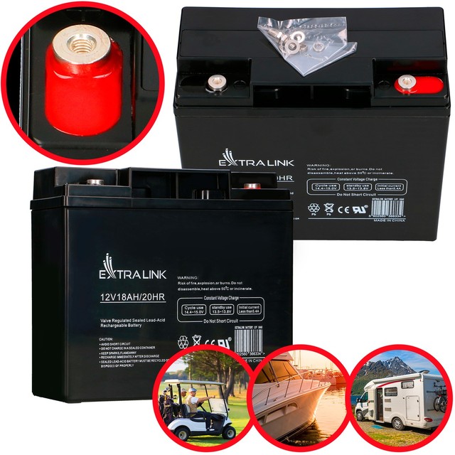 Extralink AGM 12V 18Ah Maintenance-Free Battery