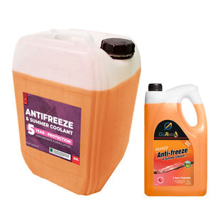 Vente en gros -15 ° C -25 ° C -45 ° C <span class=keywords><strong>Liquide</strong></span> <span class=keywords><strong>de</strong></span> <span class=keywords><strong>refroidissement</strong></span> concentré pour voiture HOAT OAT Long Life 5 ans Orange Anti-gel été 20L 5GAL 5L - Product Image 1