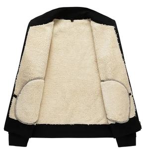 Ensemble de survêtement deux pièces pour homme en hiver, plus 100% coton molletonné, survêtement de sport décontracté tendance, col montant, survêtement de sport - Product Image 3