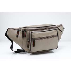 Waterproof Leather <b>Waist</b> <b>Bag</b> For <b>Men</b> Outdoor Sports Multi Pocket Chest <b>Bag</b> Compact Leather <b>Waist</b> <b>Bag</b> For Travel Unisex - Product Image 2