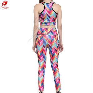 Durable Compression Fit Yoga Set For Intensive Training Tummy <b>Control</b> <b>Leggings</b> Solid Color Fitness Set - Product Image 4