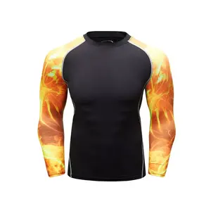 Chemises de sport de Compression, surf à manches longues, Logo personnalisé BJJ, protection contre les éruptions cutanées MMA, protection contre les éruptions cutanées pour hommes - Product Image 6