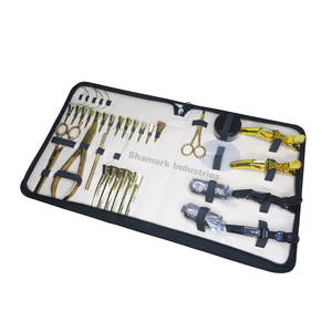 Customizable <b>Small</b> C Type Scissor Iron Extension Tools and Beads Jar with Leather Case Metal Material for Salon Use Buy Now! - Product Image 5