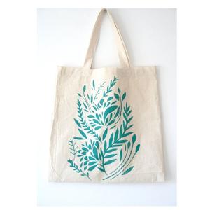 Sac à provisions en toile 100% coton biologique pour femmes, imprimé et réutilisable, avec certificat GOTS, Promotion, conception de Logo personnalisé - Product Image 1