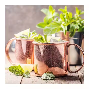 Royal Moscow Mule Copper Mugs Beer Cup Box Set de regalo Nueva llegada Taza de cobre Antique Hammered Moscow Mule Mug para cerveza - Product Image 5