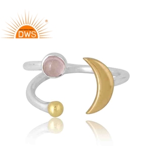 Stylish Design 925 Sterling Silver Natural Rose <b>Quartz</b> Gemstone <b>Ring</b> Custom Jewelry For Women Gift For Her - Product Image 3