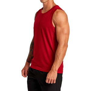 Fitness Workout Tank Tops Hombres Tank Top Culturismo Diseño personalizado, etiquetas, etiquetas Transpirable Cómodo Casual Wear Tank Top - Product Image 2