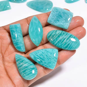 100% naturel Amazonite lâche pierres précieuses Cabochon pierres précieuses en vrac en gros Lot mélange forme et pierres précieuses fines pour la fabrication de bijoux - Product Image 1