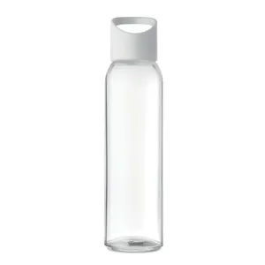 Gobelet en verre PRAGUE personnalisé avec un design minimaliste, bouteille d'eau de voyage transparente unisexe pour un style individuel - Product Image 6