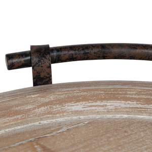 Bandeja Redonda de Madera con Patas y Asas Bruillet - Product Image 3