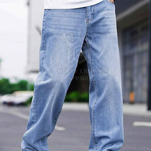 Wholesale Custom Made Men's Straight Dark Denim Casual Jeans Breathable Eco-Friendly High Quality Low MOQ Winter Online <b>Sale</b> - Product Image 3