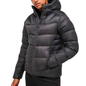 Down Puffer Hooded <b>Jacket</b> <b>Jacket</b> Wholesale Outdoor Use Polyester Stand warm quilted waterproof coat Modern Streetwear Puffer - Product Image 2