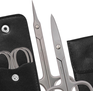 CISEAUX À ONGLES COURBÉS EN ACIER INOX (1 PIÈCE) avec pointe ronde pour DIABETICS manucure pédicure Ensemble de ciseaux à ongles et cuticules - Product Image 2