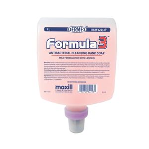 Jabón Líquido en Gel para Manos con Lanolina Hidratante y Aroma a Granada, Dispensador de 1L, Fórmula 3, 33.8oz, Venta al Por Mayor - Product Image 1