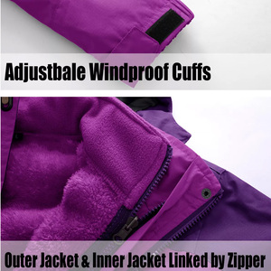 Chaqueta de esquí para mujer personalizada Proveedor OEM con impresión de logotipo de carcasa impermeable a prueba de viento y opciones de etiqueta privada - Product Image 2