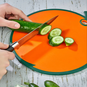 Tabla de cortar de plástico sin BPA, utensilios de cocina seguros para alimentos en forma de naranja para picar frutas y verduras a elección del vendedor de Amazon - Product Image 3