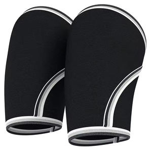 Codo poliéster de algodón elástico ligero suave de alta calidad personalizado para entrenamiento de gimnasia soporte de codo de levantamiento de pesas para - Product Image 5