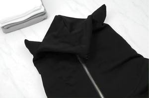 Sweat à capuche avec fermeture éclair et couverture du visage pour hommes Sweat à capuche avec fermeture éclair complète impression bouffante Logo personnalisé Sweat à capuche sérigraphique pour hommes - Product Image 6