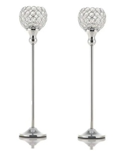 Décorations de pièce maîtresse bougeoir en cristal bougeoir argenté doré candélabres fantaisie pour table argent doré - Product Image 4