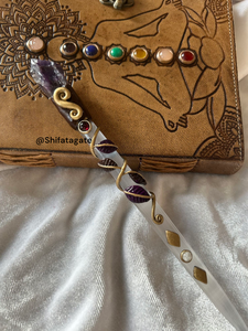 Wholesale European Style Feng Shui Selenite Magic <b>Wand</b> Hand Carved Healing <b>Crystal</b> Reiki Energy Tool for Massage & Spiritual Use - Product Image 4