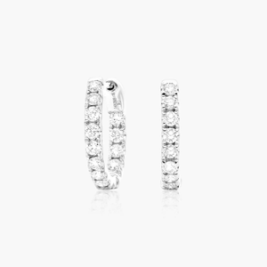 Pendientes de Aro de Plata de Ley 925 con Diamantes Cultivados en Laboratorio, Corte Deslumbrante, Diseño Ligero y Cómodo para Uso Diario, Regalo Dorado - Product Image 2