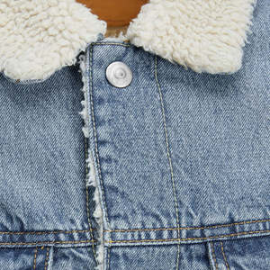 Vêtement à la mode, veste en jean deux couleurs, style uni pour homme, veste de course en jean élégante - Product Image 3