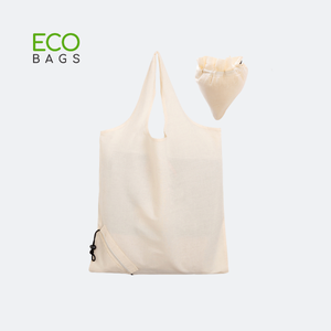 Bolso de mano reutilizable moderno de estilo nacional de lona de algodón ECO con paquete plegable de impresión personalizado para regalos promocionales uso unisex - Product Image 3